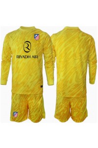 Atletico Madrid Keeper Babyklær Tredje Fotballdrakt til barn 2024-25 Lange ermer (+ Korte bukser)
